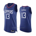 Maillot Los Angeles Clippers Paul George #13 Icon 2020-21 Authentique Bleu