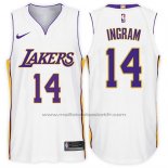 Maillot Los Angeles Lakers Brandon Ingram #14 2017-18 Blanc