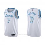 Maillot Los Angeles Lakers Carmelo Anthony #7 Ville 2021-22 Blanc