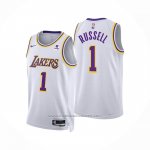 Maillot Los Angeles Lakers D'angelo Russell #1 Association 2022-23 Blanc