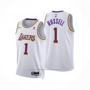 Maillot Los Angeles Lakers D'angelo Russell #1 Association 2022-23 Blanc