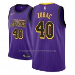 Maillot Los Angeles Lakers Ivica Zubac #40 Ville 2018 Volet