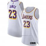 Maillot Los Angeles Lakers LeBron James #23 Association Authentique Blanc