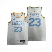 Maillot Los Angeles Lakers LeBron James #23 Classic 2022-23 Blanc