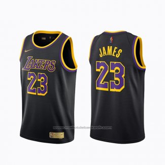 Maillot Los Angeles Lakers LeBron James #24 Earned 2020-21 Noir