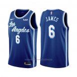 Maillot Los Angeles Lakers LeBron James #6 Classic 2021-22 Bleu