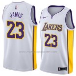 Maillot Los Angeles Lakers Lebron James #23 Association 2018 Blanc