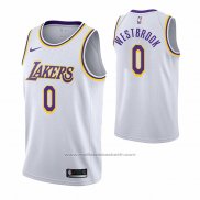 Maillot Los Angeles Lakers Russell Westbrook #0 Association 2021 Blanc