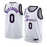 Maillot Los Angeles Lakers Russell Westbrook #0 Ville 2022-23 Blanc