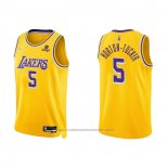 Maillot Los Angeles Lakers Talen Horton-Tucker #5 75th Anniversary 2021-22 Jaune