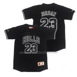 Maillot Manche Courte Chicago Bulls Michael Jordan #23 Noir