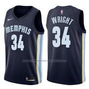 Maillot Memphis Grizzlies Brandan Wright #34 Icon 2017-18 Bleu