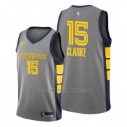 Maillot Memphis Grizzlies Brandon Clarke #15 Ville Gris