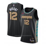 Maillot Memphis Grizzlies Ja Morant #12 Ville 2020-21 Noir