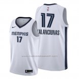 Maillot Memphis Grizzlies Jonas Valanciunas #17 Association Blanc