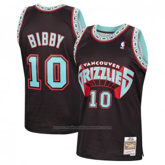 Maillot Memphis Grizzlies Mike Bibby #10 Mitchell & Ness 1998-99 Noir