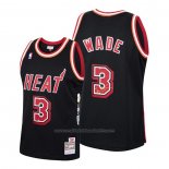 Maillot Miami Heat Dwyane Wade #3 2006 Finals MVP Retro Noir