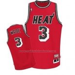 Maillot Miami Heat Dwyane Wade #3 Retro Rouge