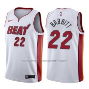 Maillot Miami Heat Luke Babbitt #22 Association 2017-18 Blanc