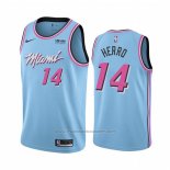 Maillot Miami Heat Tyler Herro #14 Ville 2019-20 Bleu