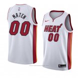 Maillot Miami Heat Yante Maten #00 Association 2018 Blanc