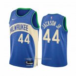 Maillot Milwaukee Bucks Andre Jackson JR. #44 Ville 2023-24 Bleu