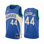 Maillot Milwaukee Bucks Andre Jackson JR. #44 Ville 2023-24 Bleu