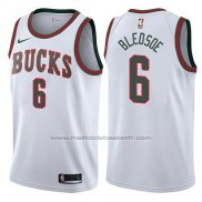 Maillot Milwaukee Bucks Eric Bledsoe #6 Classic 2017-18 Blanc