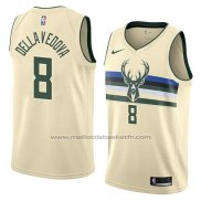 Maillot Milwaukee Bucks Matthew Dellavedova #8 Ville 2018 Crema