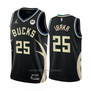 Maillot Milwaukee Bucks Serge Ibaka #25 Statement 2022-23 Noir