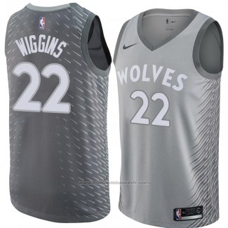 Maillot Minnesota Timberwolves Andrew Wiggins #22 Ville 2018 Gris