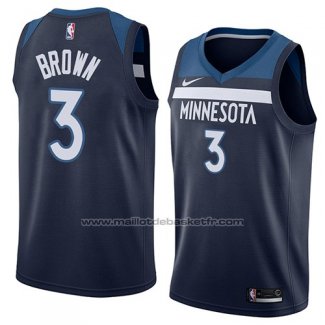 Maillot Minnesota Timberwolves Anthony Brown #3 Icon 2018 Bleu
