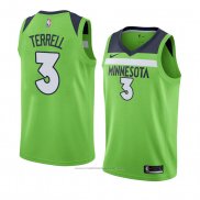 Maillot Minnesota Timberwolves Jared Terrell #3 Statement 2017-18 Vert