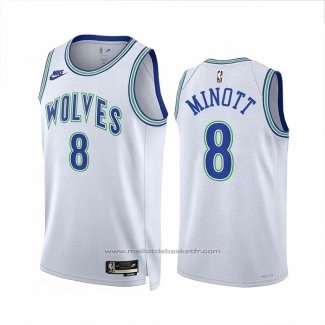 Maillot Minnesota Timberwolves Josh Minott #8 Classic 2023-24 Blanc