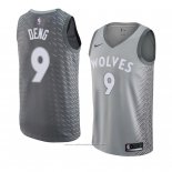 Maillot Minnesota Timberwolves Luol Deng #9 Ville 2018 Gris