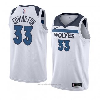 Maillot Minnesota Timberwolves Robert Covington #33 Association 2018 Blanc