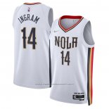 Maillot New Orleans Pelicans Brandon Ingram #14 Ville 2021-22 Blanc