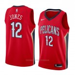Maillot New Orleans Pelicans Jalen Jones #12 Statement 2018 Rouge