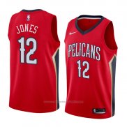 Maillot New Orleans Pelicans Jalen Jones #12 Statement 2018 Rouge