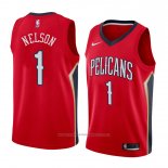 Maillot New Orleans Pelicans Jameer Nelson #1 Statement 2018 Rouge