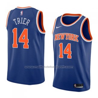 Maillot New York Knicks Allonzo Trier #14 Icon 2018 Bleu