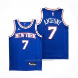Maillot New York Knicks Carmelo Anthony #7 Statement 2020-21 Bleu