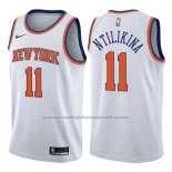 Maillot New York Knicks Frank Ntilikina #11 Association 2017-18 Blanc