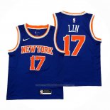 Maillot New York Knicks Jeremy Lin #17 Icon Bleu
