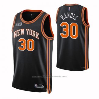 Maillot New York Knicks Julius Randl #30 Ville 2021-22 Noir