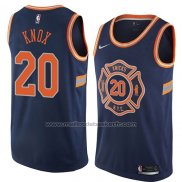 Maillot New York Knicks Kevin Knox #20 Ville 2018 Bleu