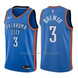 Maillot Oklahoma City Thunder Corey Brewer #3 Icon 2017-18 Bleu