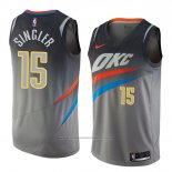 Maillot Oklahoma City Thunder Kyle Singler #15 Ville 2018 Gris