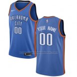 Maillot Oklahoma City Thunder Personnalise 17-18 Bleu