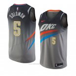 Maillot Oklahoma City Thunder Richard Solomon #5 Ville 2018 Gris